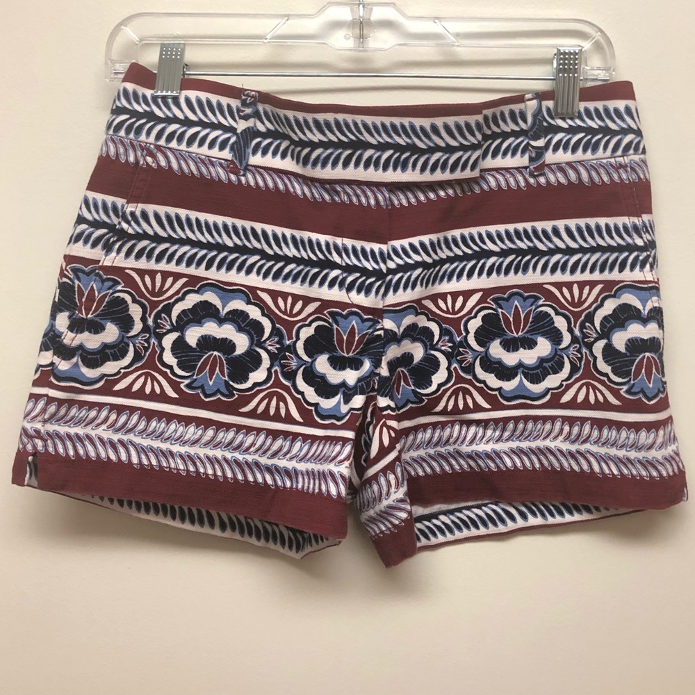 Ann Taylor Loft Riviera Patterned Shorts 00
